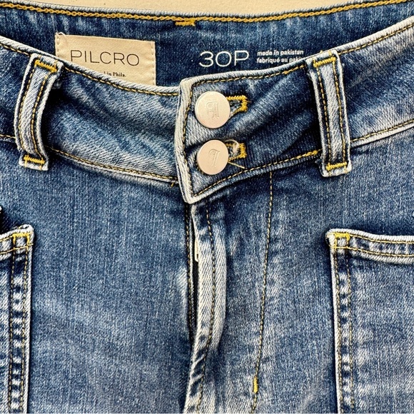 Anthropologie Pilcro Wanderer Mid-Rise Relaxed Women's Jeans Size 30P - Picture 5 of 10